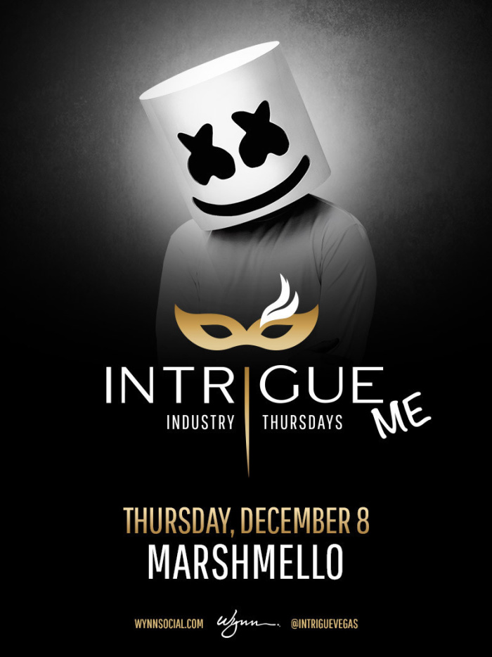 Marshmello At Intrigue Nightclub On Thursday, December 8 