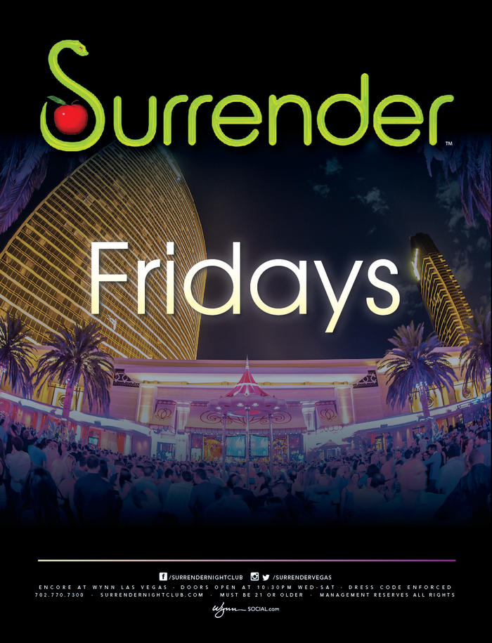 Surrender Fridays at Surrender on Friday, December 25