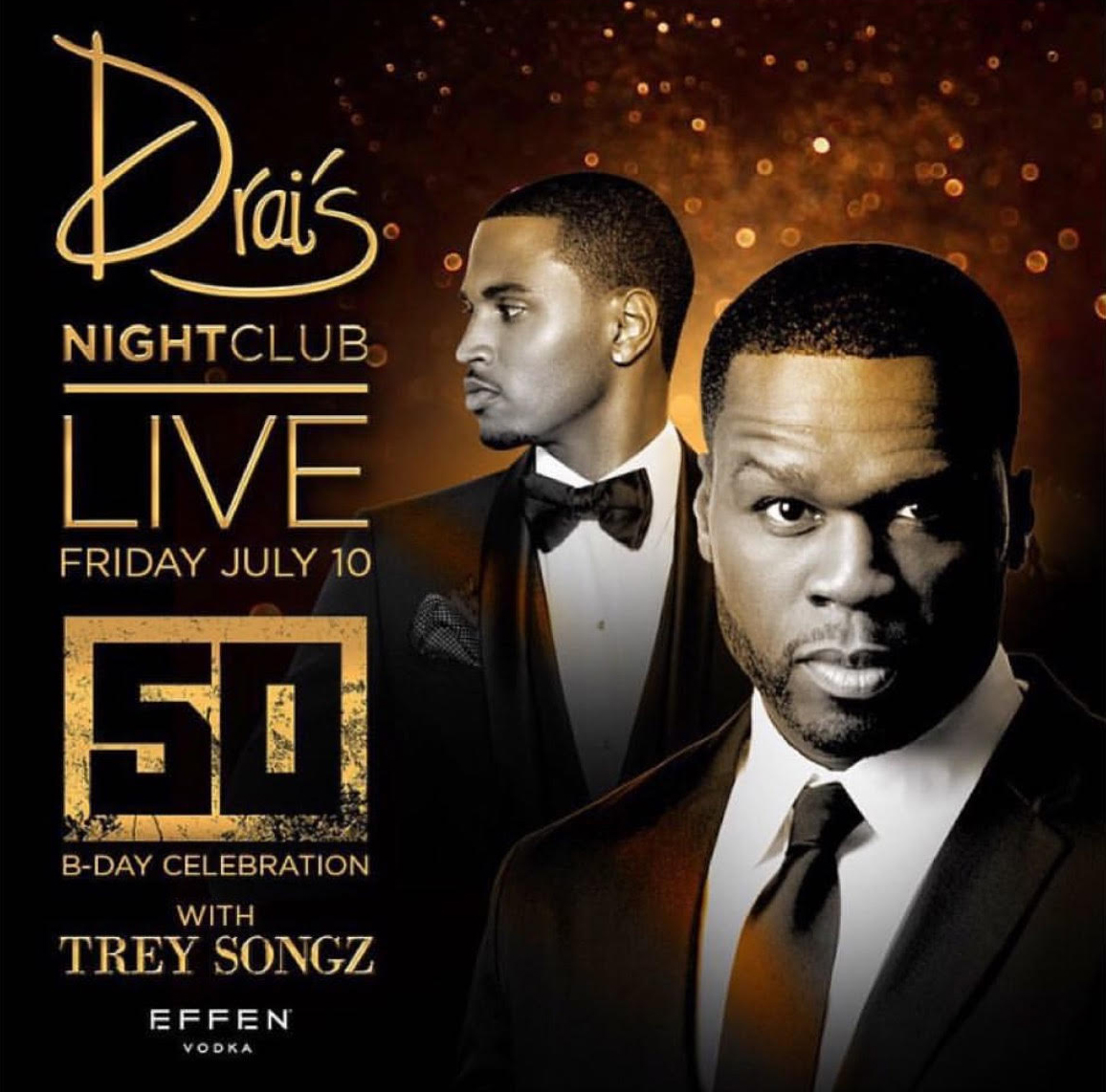 50 Cent B-Day Celebration With Trey Songz At Drai's Nightclub On Friday ...