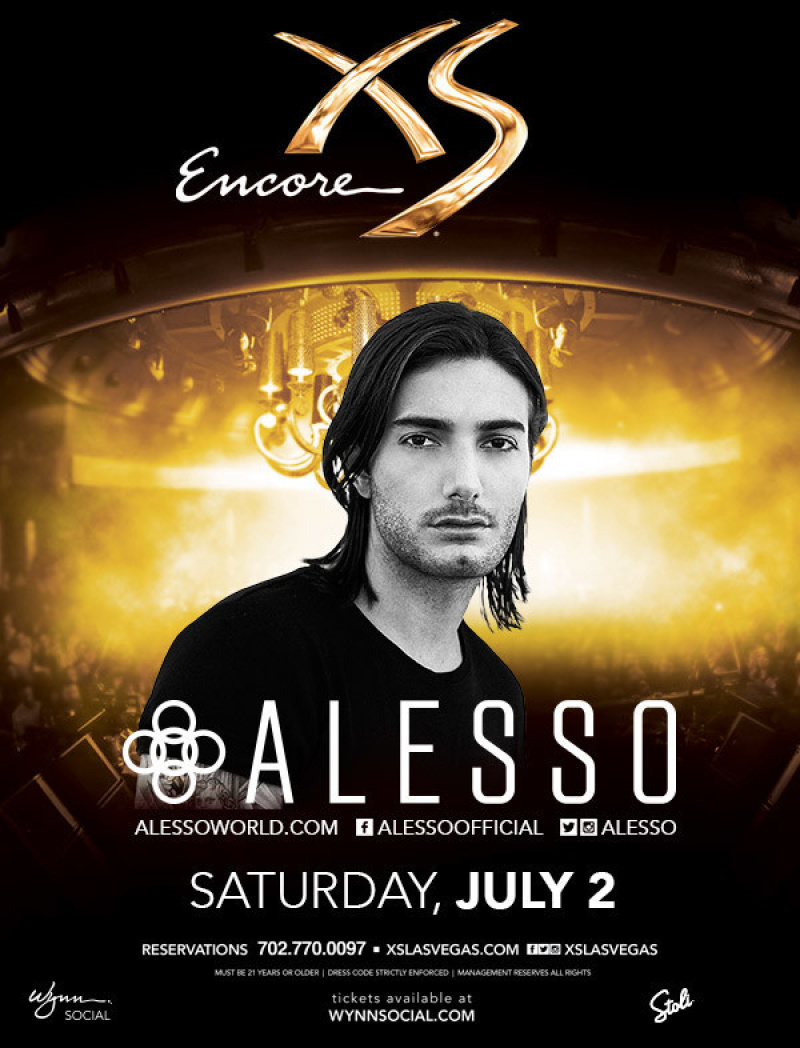 Alesso at XS Nightclub on Saturday, July 2 | Galavantier