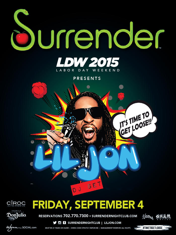 Lil Jon  Labor Day Weekend at Surrender Nightclub on 