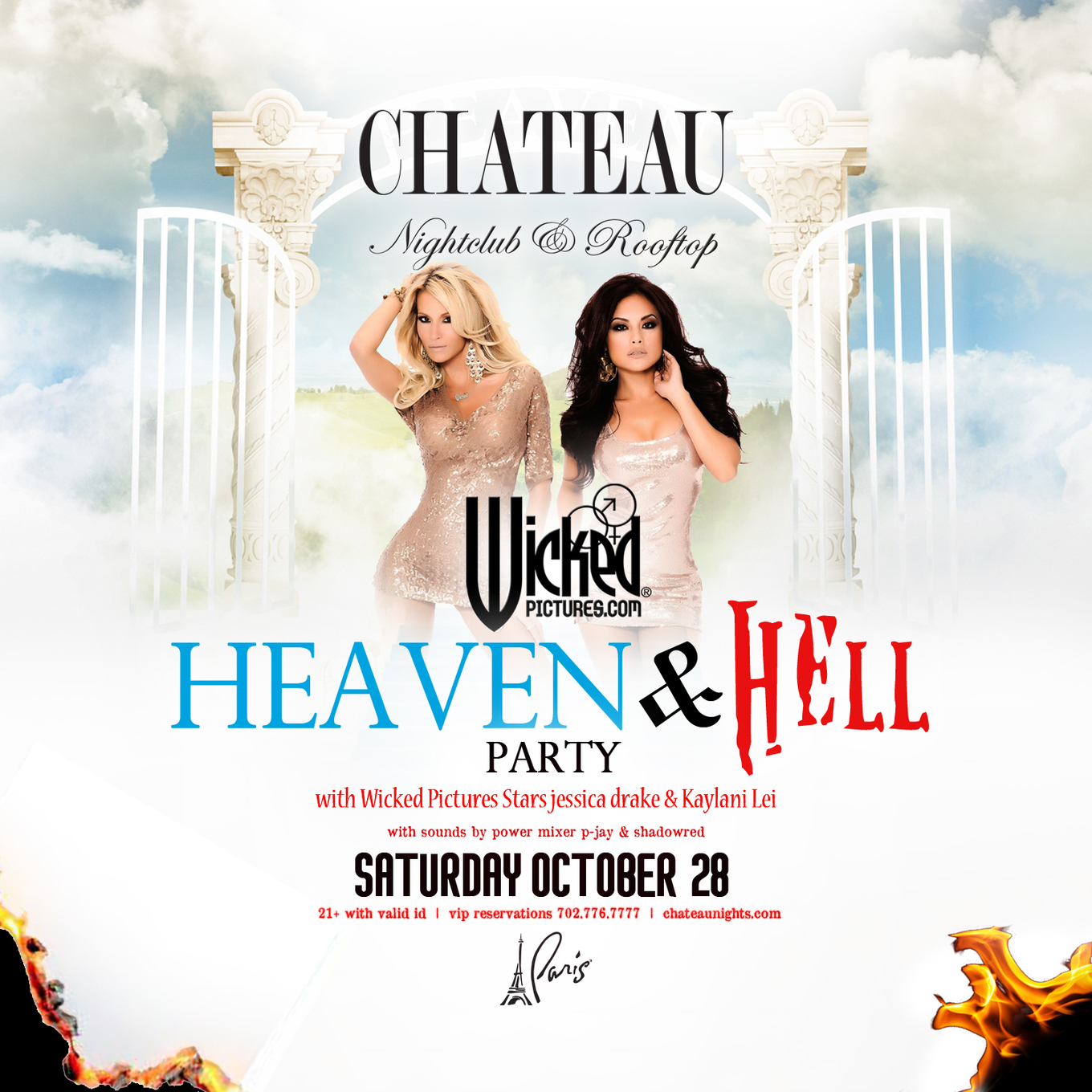 Wicked Pictures Heaven & Hell Party with jessica drake & Kaylani Lei at  Chateau Nightclub on Saturday, October 28 | Galavantier