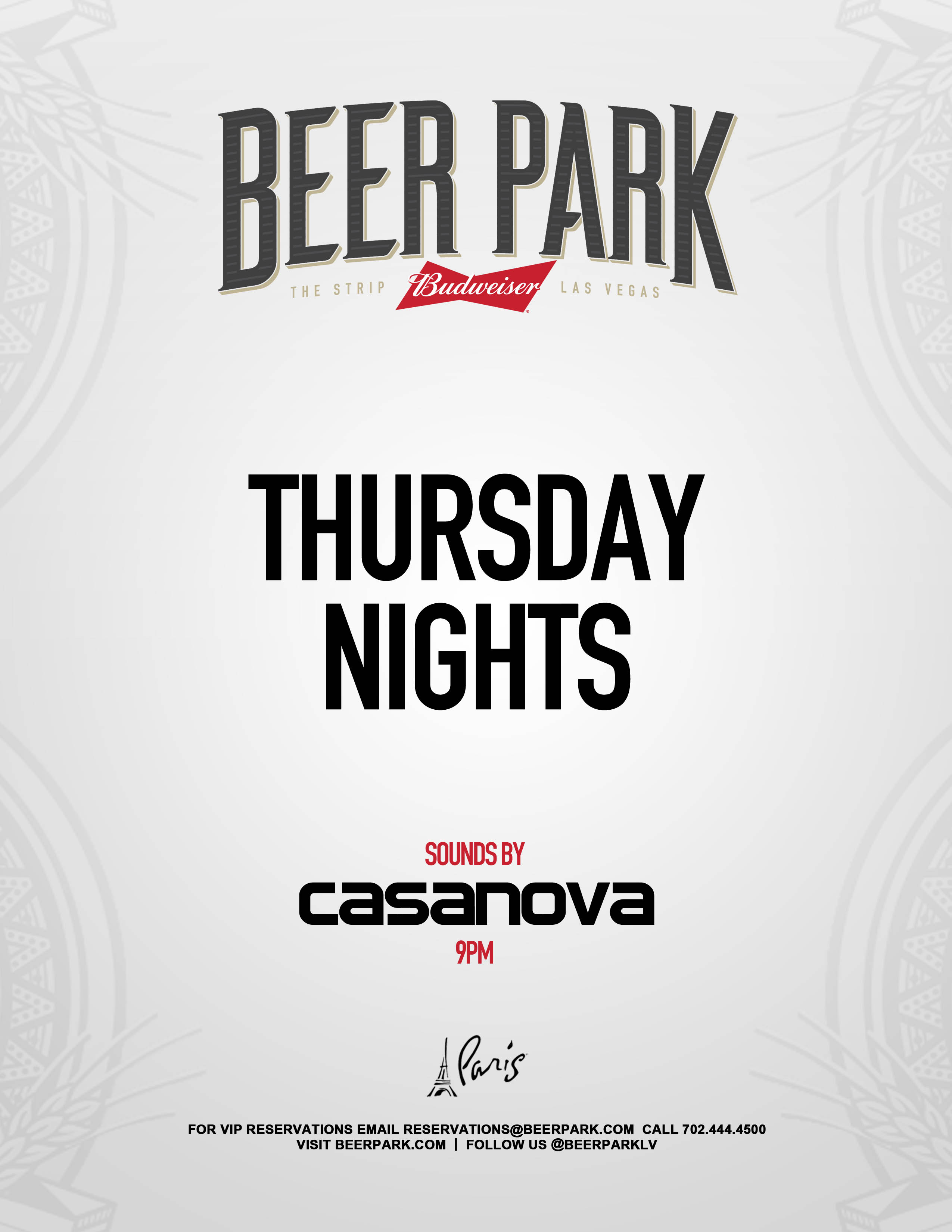 Casanova at Beer Park on Thursday, August 25 Galavantier